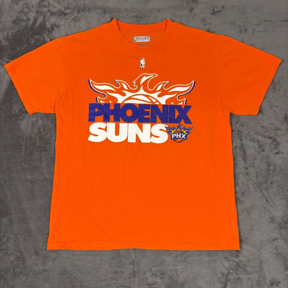 NBA T-Shirt Men Large Orange Phoenix Suns Graphic Tee Exclusive Collection